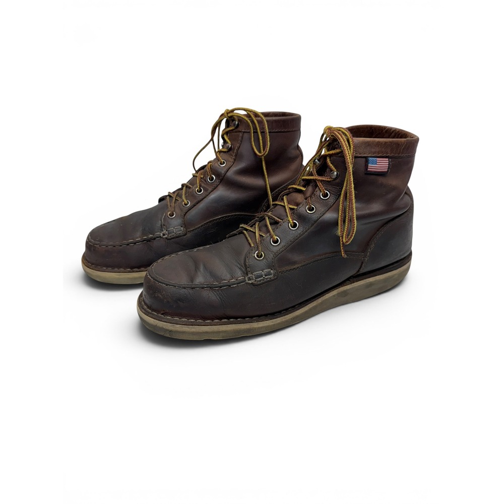 Danner Bull Run Moc Toe 6" Work Boots Mens 10.5 D Steel Toe Brown Leather 15564
